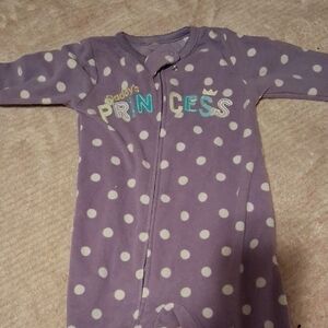 Carter's Lavender Onesie with White Dots